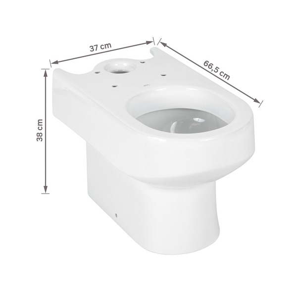 Bacia Sanitária P/Cx Acoplada Carrara Branco - Deca#SIM#