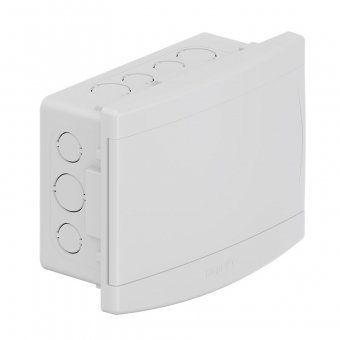 Quadro de Distribuição de Pvc Embutir Branco 6/8 Disjuntores Com Barramento - Tigre#SIMONLEX#