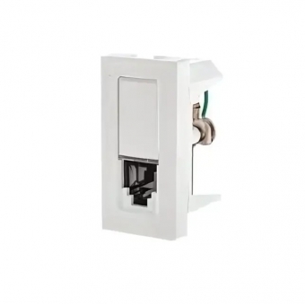Módulo Tomada RJ11 Branco - Pial Plus+#SIMONLEX#