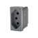 Módulo Tomada 2P+T 10A Pial Plus - Cinza#SIMONLEX#