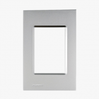 Delta Aluminio Metalica Placa 4x2 3 s/suporte - Soprano#SIMONLEX#
