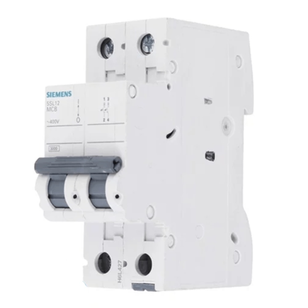 Disjuntor 5SL Din C Bipolar 10A - Siemens#SIMONLEX#