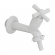 Torneira Para Tanque/Mangueira Cross Branca 1/2 - 3/4 10cm - Tigre#SIMONLEX#
