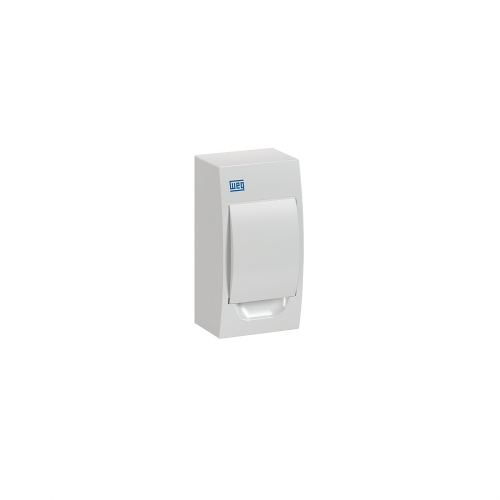 Quadro de Distribuição de Pvc Sobrepor 4 Disjuntores Din Com Tampa - Weg#SIMONLEX#