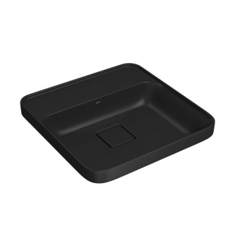 Cuba Slim De Sobrepor Quadrada Com Deck 40cm Ébano Fosco - Deca#SIM#