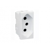 Módulo Tomada 2P+T 10A Pial Plus - Branco#SIMONLEX#