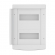 Quadro de Distribuição de Pvc Embutir Branco 12/16 Disjuntores Sem Barramento - Tigre#SIMONLEX#
