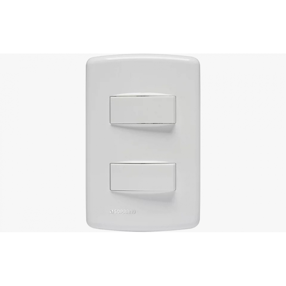 Duale Interruptor 2S Simples 10A - Soprano#SIMONLEX#