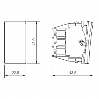 Interruptor Paralelo 10A 250v Borne Automático 1m Pial Plus - Cinza#SIMONLEX#