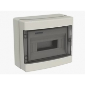 Quadro de Distribuição de Pvc Sobrepor Branco 12 Disjuntores Din S/Barr IP65 -Soprano#SIMONLEX#