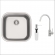 Cuba Emb Inox Aria Maxi 40x40x20 R9 Kit C/ Monocomando E Dosador- Tramontina