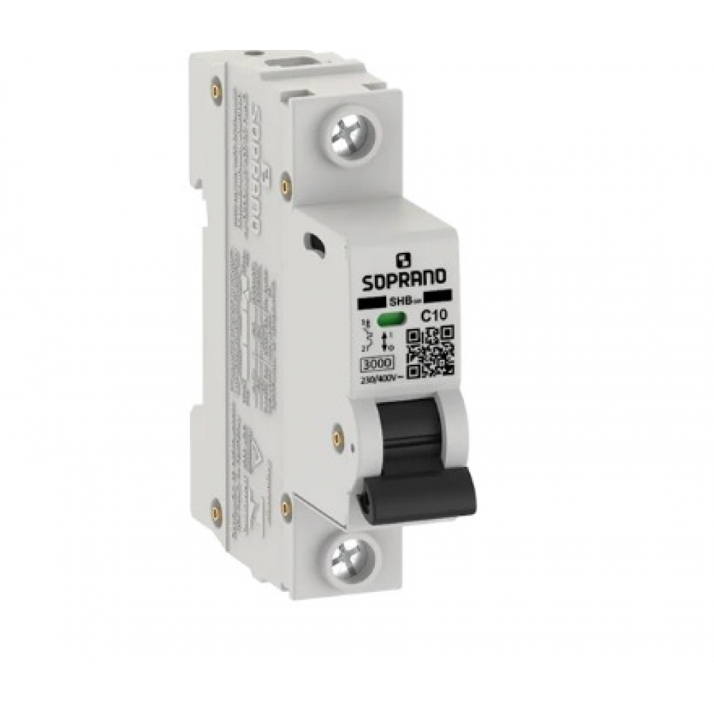 Disjuntor Unipolar DIN C 10A 3KA – Soprano#SIMONLEX#