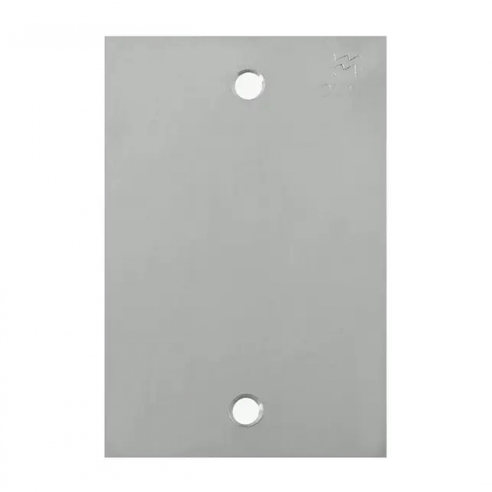 Placa 1 Módulo Para Piso 4x2 Inox - Olivo#SIMONLEX#