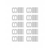 Kit Brava Up Placa 4x4 Cega C/ Suporte C/10unid – Soprano#SIMONLEX#