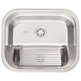 Tanque Hera Encaixe Aço Inox Polido 50X40 - Tramontina#SIM#