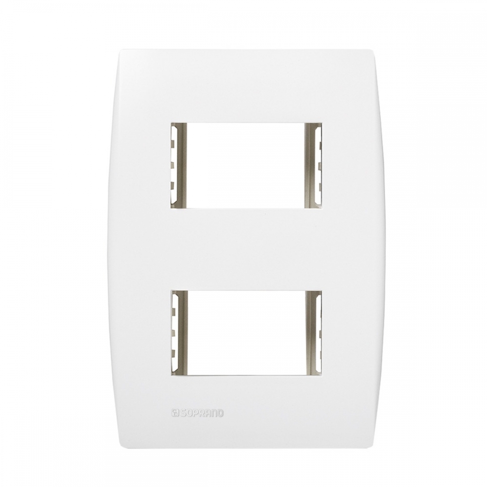 Placa 4x2 2 Modulo Separado C/ Suporte Duele - Soprano#SIMONLEX#