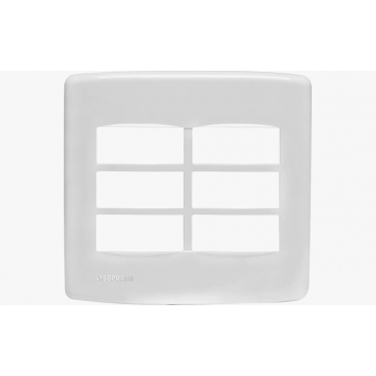 Duale Placa 4X4 6 Módulos Sem Suporte - Soprano#SIMONLEX#