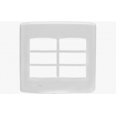Duale Placa 4X4 6 Módulos Sem Suporte - Soprano#SIMONLEX#