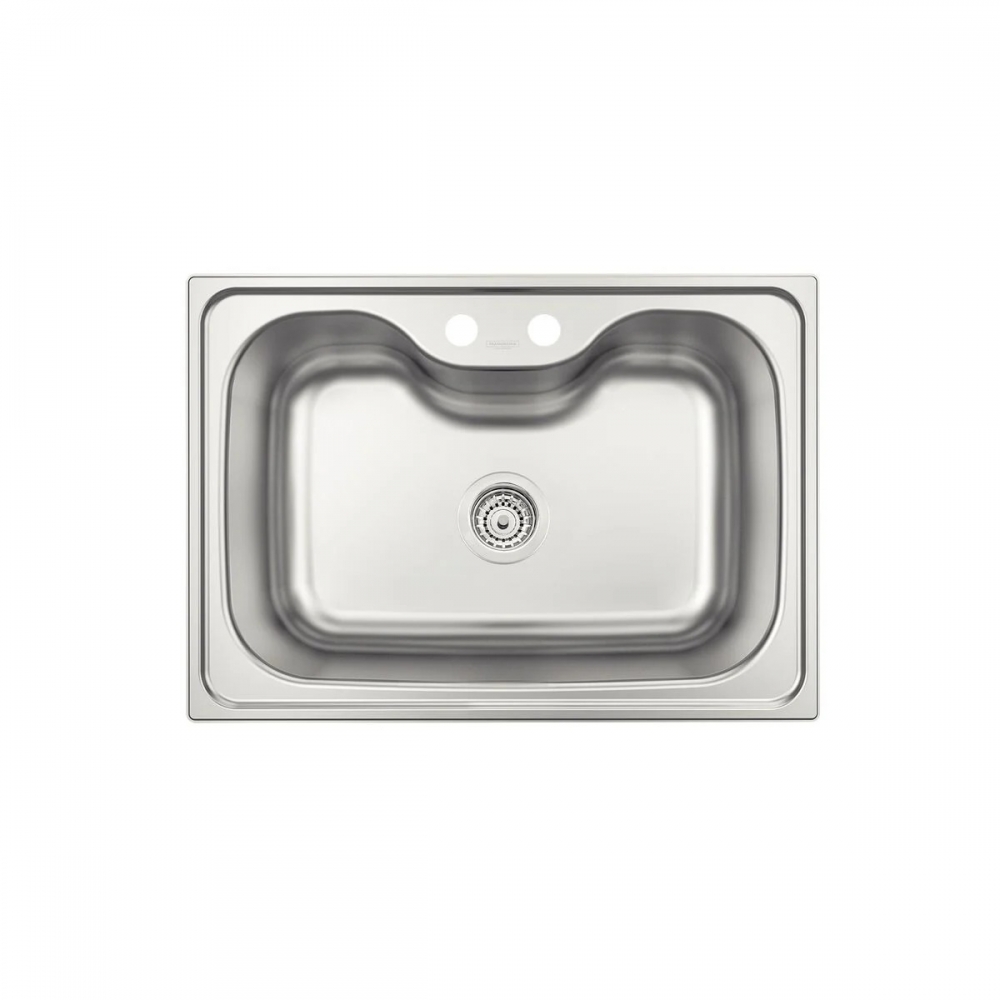 Cuba Sobrepor Inox Morgana 69X49X20,3cm 60FX Acetinado c/ Valvula - Tramontina#SIM#