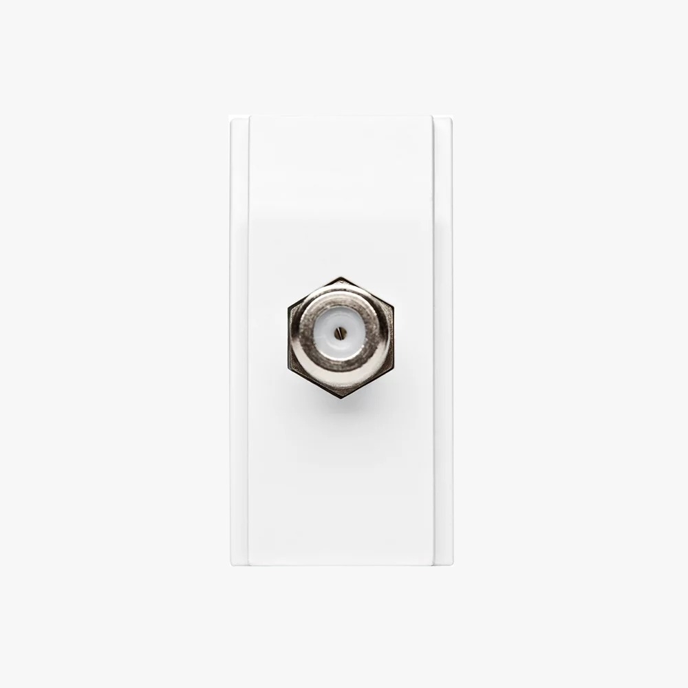 Duale Módulo Tomada Cabo Coaxial - Soprano#SIMONLEX#