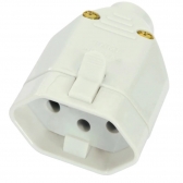 Plugue Femea 180o 2P+T 10A CZ Padrão Brasileiro - Fame#SIMONLEX#