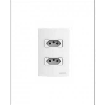 Kit Brava Up Tomada Dupla 2P+T 20A C/5 unid — Soprano#SIMONLEX#