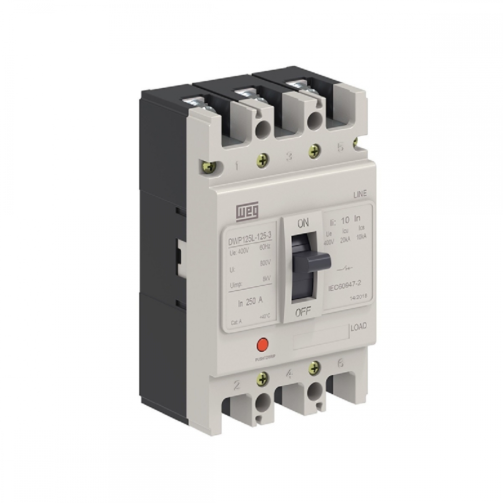 Disjuntor Tripolar 70A Caixa Moldada 20kA Dwp - Weg#SIMONLEX#