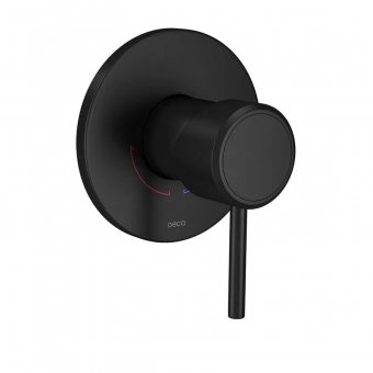Acabamento Monocomando de Chuveiro Redondo Black Matte Deca#SIM#