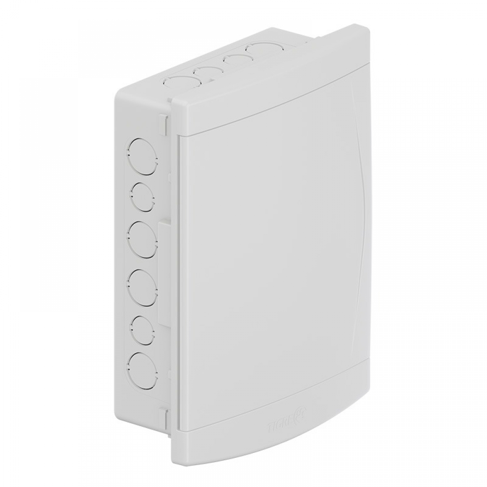 Quadro de Distribuição de Pvc Embutir Branco 12/16 Disjuntores Com Barramento - Tigre#SIMONLEX#