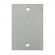 Placa 1 Módulo Para Piso 4x2  Inox - Olivo#SIMONLEX#