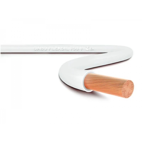 Cabo Flexível Rolo 100m 4,0mm2 750v Branco - Sil#SIMONLEX#