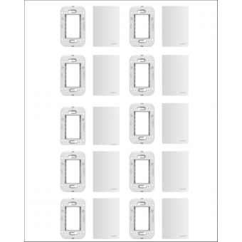 Kit Brava Up Placa 4x2 Cega C/ Suporte C/10unid - Soprano#SIMONLEX#