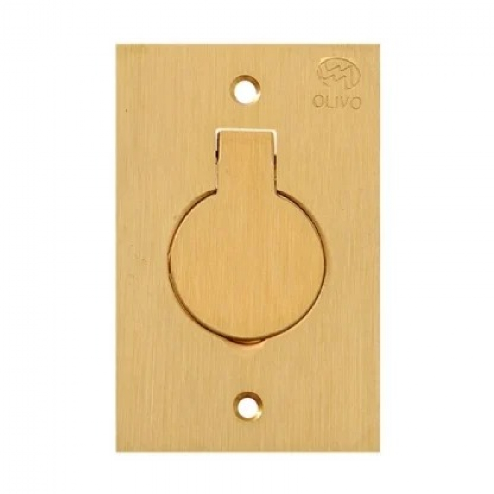 Placa 1 Módulo Para Piso 4x4 Latão - Olivo#SIMONLEX#