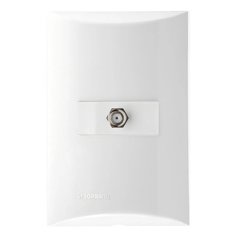 Brava Tomada P/ Cabo Coaxial - Soprano#SIMONLEX#