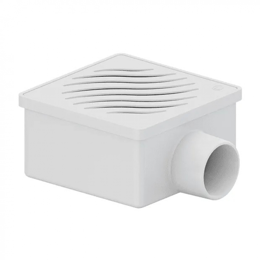 Ralo Esgoto Quadrado Branco Grelha 100 X 53 X 40mm - Tigre#SIMONLEX#