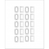 Kit Brava Up Placa 4x2 3 Mod Cega C/ Suporte C10unid- Soprano#SIMONLEX#