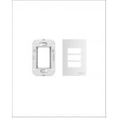 Brava Up Placa 4x2 3 Mod Cega C/ Suporte - Soprano#SIMONLEX#