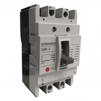 Disjuntor Tripolar 50A Caixa Moldada 25kA 230vca - Soprano#SIMONLEX#