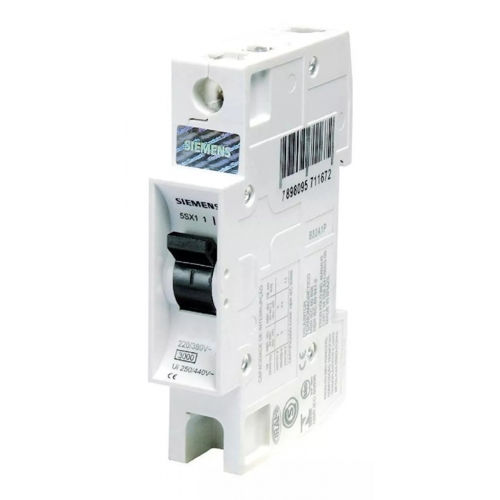 Disjuntor Din B Unipolar 25A 5SX1 - Siemens#SIMONLEX#