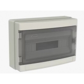 Quadro de Distribuição de Pvc Sobrepor Branco 18 Disjuntores Din S/Barr IP65 -Soprano#SIMONLEX#