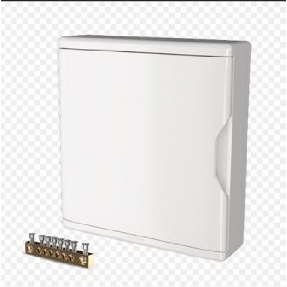 Quadro de Distribuição de Pvc Sobrepor Branco 27/36 Disjuntores Com Barramento - Krona#SIMONLEX#