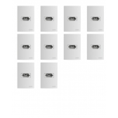kit Brava Up Tomada 2p+T 10A C/10unid Branca - Soprano#SIMONLEX#