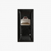 Modulo Tomada RJ45 CAT5e Carbono Metalico Delta - Soprano#SIMONLEX#
