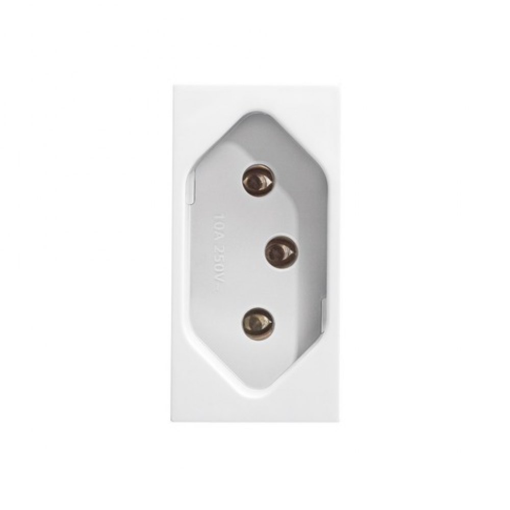 Revita Módulo Tomada 2P+T 10A 250V BR - Soprano#SIMONLEX#