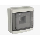 Quadro de Distribuição de Pvc Sobrepor Branco 8 Disjuntores Din S/Barr IP65 -Soprano#SIMONLEX#