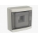 Quadro de Distribuição de Pvc Sobrepor Branco 8 Disjuntores Din S/Barr IP65 -Soprano#SIMONLEX#