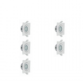 Kit Led Spot Emb Quad 4w 3000k Biv Branco C/5 Unid- Pop