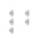 Kit Led Spot Emb Quad 4w 3000k Biv Branco C/5 Unid- Pop