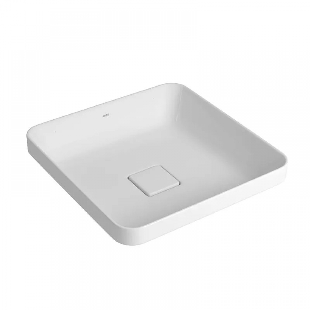 Cuba de Sobrepor  Quadrado 40cm Branco Deca#SIM#