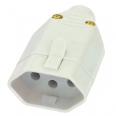 Plugue Femea 180o 2P+T 20A Cinza - Fame#SIMONLEX#